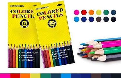 SKKSTATIONERY 288Pcs Colored Pencils, Coloring pencils Pre-sharpened, Back to - Image 2