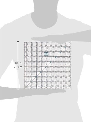 TrueCut Square 9.5" x 9.5" Quilting Ruler - Image 2