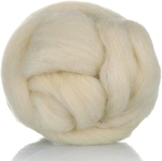 1 lb Wool roving Yarn unspun Fiber | Soft Chunky Jumbo Yarn by Kondoosnaturalfibers