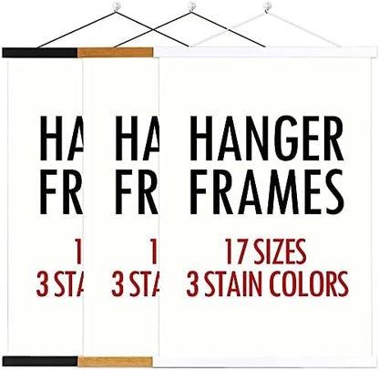 Ywlake Magnetic Poster Hanger, Poster Frame Wood Wooden Magnet Print Posters - Image 6