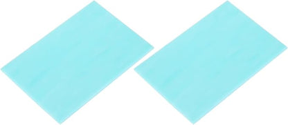 MECCANIXITY 2 Pcs Stained Glass Sheet Mosaic Tile 7.9 Inch x 5.9 Inch Sky Blue by MECCANIXITY
