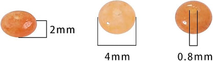 Natural Red Aventurine Disk Stone Beads 4x2mm 160pcs Rondelle Loose Semi - Image 5