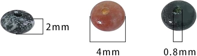 Natural Indian Agate Disk Stone Beads 4x2mm 160pcs Rondelle Loose Semi Gemstone - Image 5