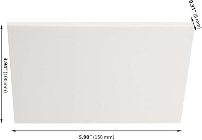 ZOENHOU 20 Pcs 4" x 6" White Rubber Carving Blocks, Soft Rubber Crafts Rubber - Image 2