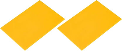 MECCANIXITY 2 Pcs Stained Glass Sheet Mosaic Tile 7.9 Inch x 5.9 Inch Lemon by MECCANIXITY