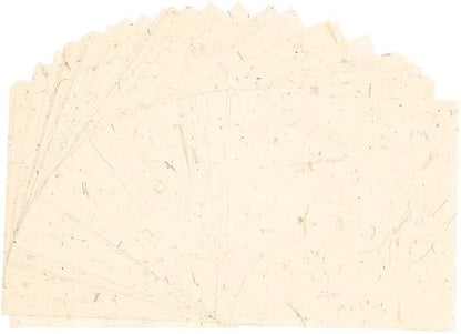 Natural Fiber Mulberry Tree, Banan Bark 6 x 6 Inches Square Origami Paper Arts - Image 3