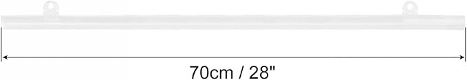 MECCANIXITY PVC Poster Hanger Rail Poster Strip Bar 70cm/28inch Clear - Image 2