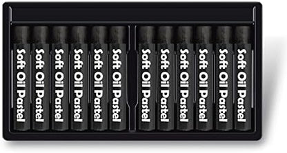 12 Pcs Cream Soft Oil Pastels Vibrant and Creamy Colored Chalk Pastels Artists - Image 6