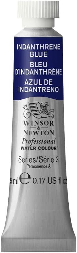 Winsor & Newton Professional Water Colour Paint, 0.17-oz Tube, Indanthrene Blue by WinsorNewton