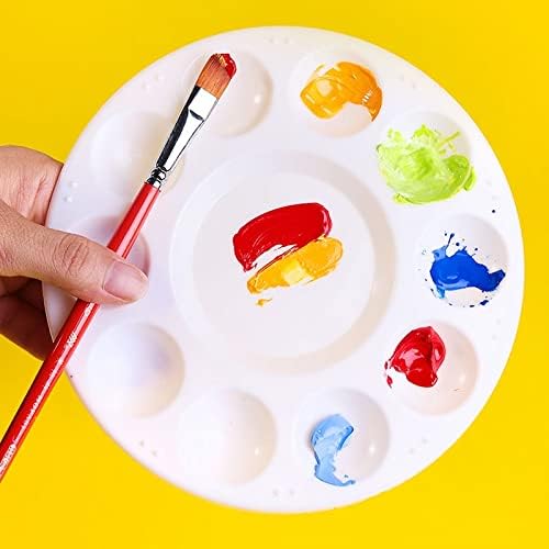 Hulameda 80pcs Paint Tray Palettes, Plastic Round Pallets - Image 6