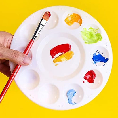 Hulameda 80pcs Paint Tray Palettes, Plastic Round Pallets - Image 6