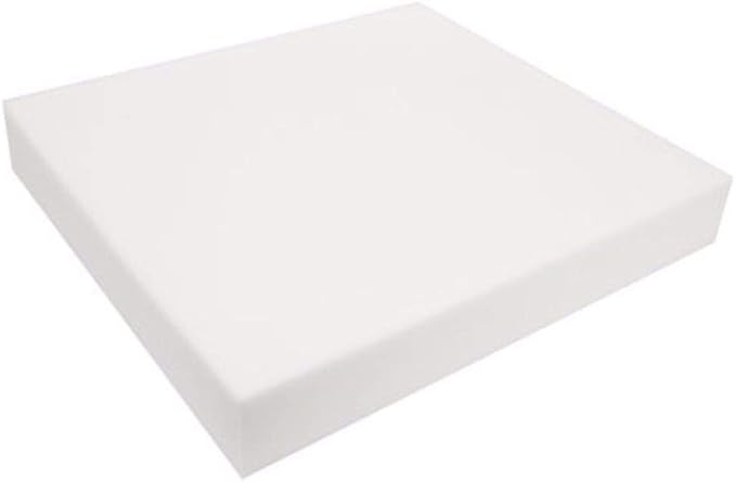 FoamRush 0.5" H x 24" W x 24" L Upholstery Foam Cushion High Density by FoamRush