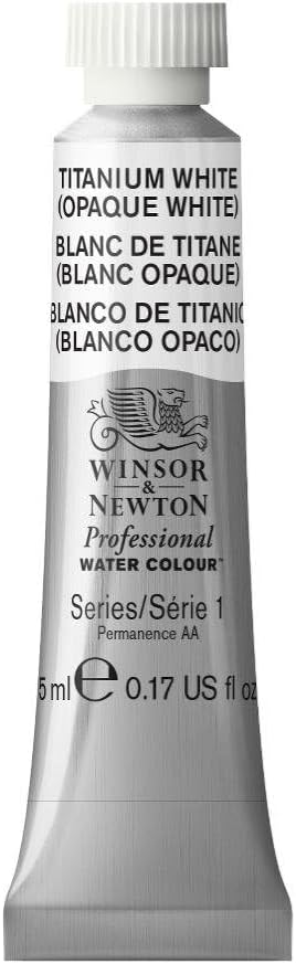 Winsor & Newton Professional Watercolor, 5ml Tube, Titanium White by WinsorNewton