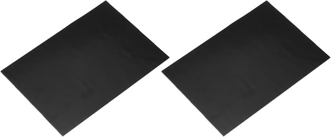 MECCANIXITY 2 Pcs Stained Glass Sheet Mosaic Tile 7.9 Inch x 5.9 Inch Black by MECCANIXITY