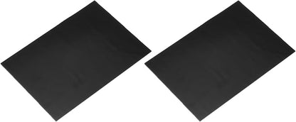 MECCANIXITY 2 Pcs Stained Glass Sheet Mosaic Tile 7.9 Inch x 5.9 Inch Black by MECCANIXITY