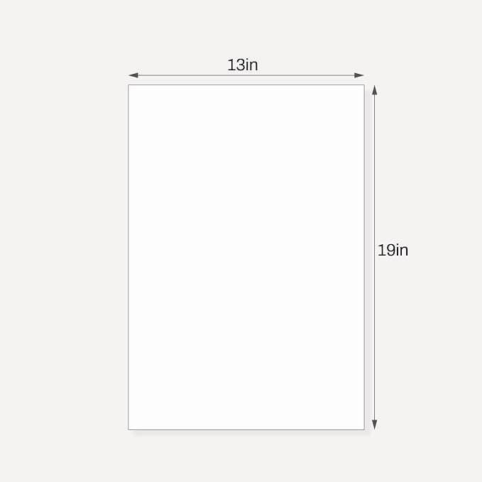 10 Pack Backing Boards, 13x19 Uncut White Mats Matboards, Acid-Free Backerboards - Image 2