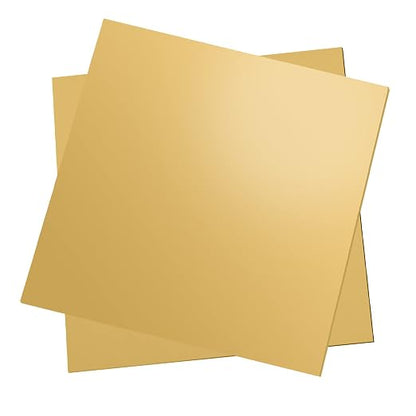 2 Pcs Brass Sheet, 20 Gauge Thickness, No Scratches, Film Attached Brass Plates by iteshuai