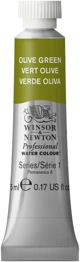 Winsor & Newton Professional Water Colour Paint, 0.17-oz Tube, Olive Green by WinsorNewton