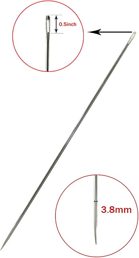 Marcobrothers 4“ Professional Upholstery Large Eye Long Needle Easy to Thread - Image 6