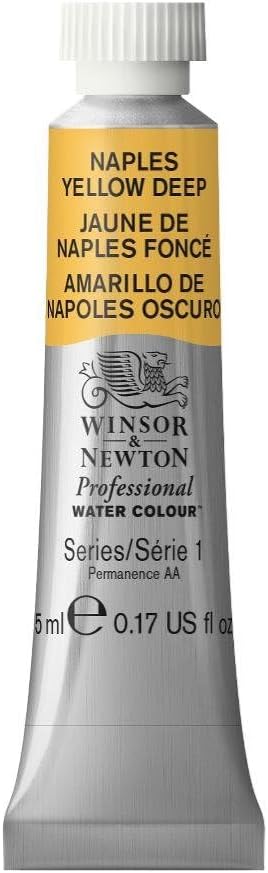 Winsor & Newton Professional Watercolor, 5ml Tube, Naples Yellow Deep by WinsorNewton