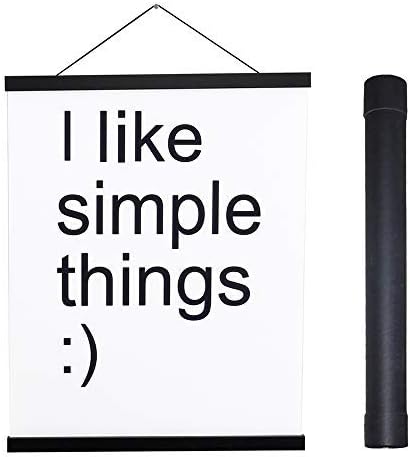 Artmag Magnetic Poster Hanger Frame, 33x24 33x23 33x47 Light Wood Wooden Magnet by Artmag