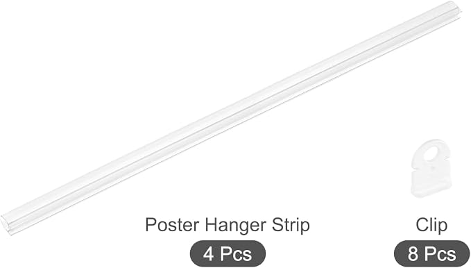 MECCANIXITY PVC Poster Hanger Strip 35cm/14inch Clear - Image 3