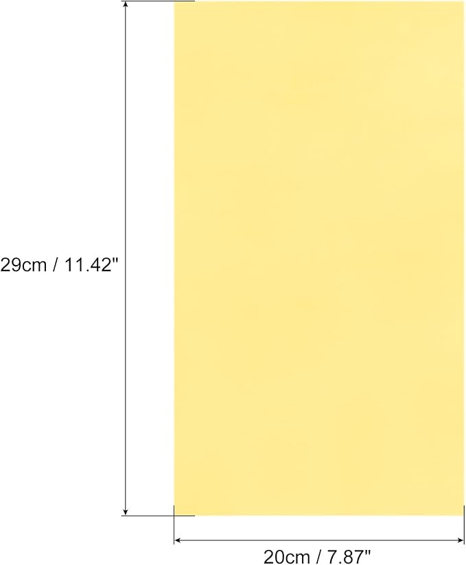 MECCANIXITY 50 Sheets Heat Reactive Foil, 20x29cm Matte Gold Foil Transfer - Image 2