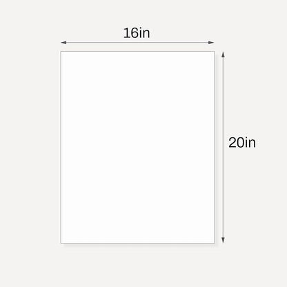 10 Pack Backing Boards, 16x20 Uncut White Mats Matboards, Acid-Free Backerboards - Image 2