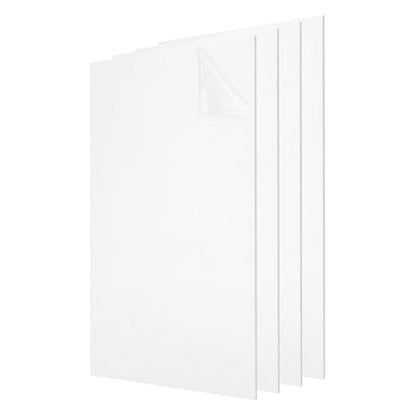 uxcell 4Pcs Acrylic Sheets 12x8 Inch Acrylic Panel 1/8 Inch-3mm Plastic Board by uxcell
