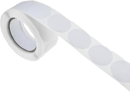 HAHIYO 1Inch 500Pcs White Kraft Label Sticker Roll by HAHIYO