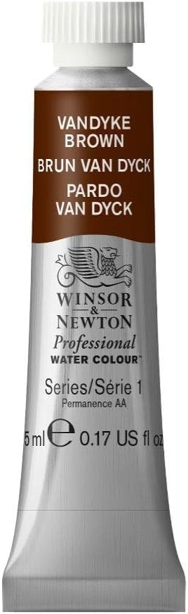 Winsor & Newton Professional Water Colour Paint, 0.17-oz Tube, Vandyke Brown by WinsorNewton