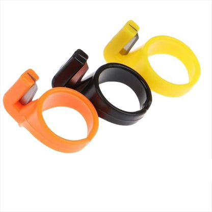 3Pcs Plastic Thimble Set, Sewing Ring, Thread Cutter, Finger Blade, Needle by Unknown