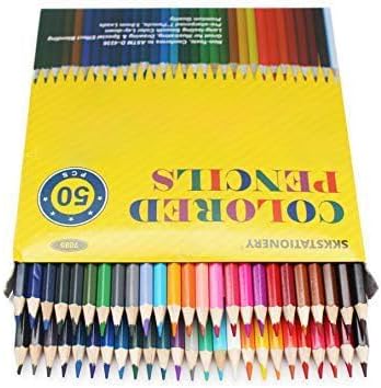 SKKSTATIONERY 50Pcs Colored Pencils, 50 Vibrant Colors, Drawing Pencils - Image 3
