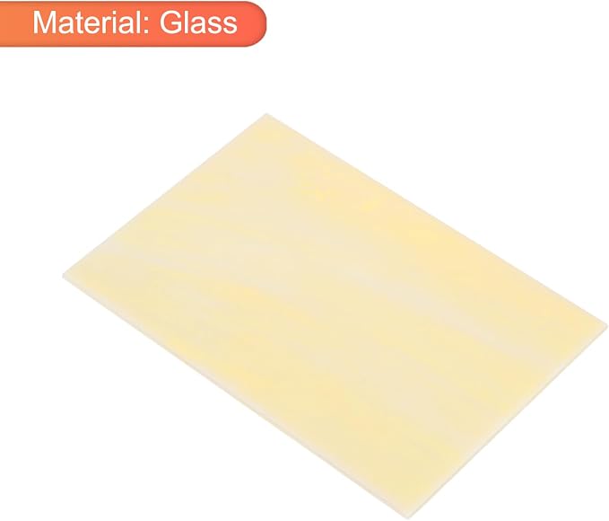 MECCANIXITY 2 Pcs Stained Glass Sheet Mosaic Tile 7.9 Inch x 5.9 Inch Light - Image 3