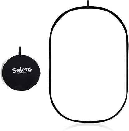 Selens 23.6x35.4in/60x90cm Oval Light Reflector Diffuser, Collapsible Soft by Selens