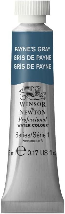 Winsor & Newton Professional Water Colour Paint, 0.17-oz Tube, Payne's Gray by WinsorNewton