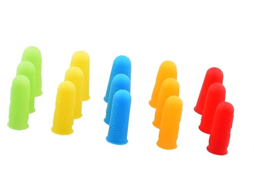 30 Pieces Silicone Hot Glue Gun Finger Caps, 5 Colors Finger Guard Protectors - Image 7