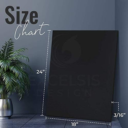 Black Foam Board 18 x 24 x 3/16" Inch, 15 Pack Acid-Free Foam Core Poster Board - Image 6
