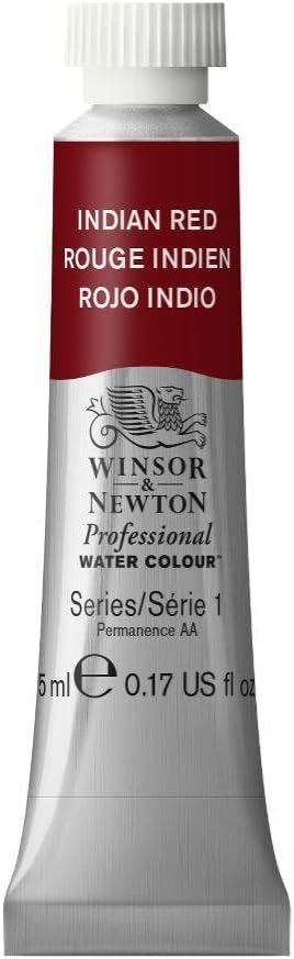 Winsor & Newton Professional Water Colour Paint, 0.17-oz Tube, Indian Red by WinsorNewton