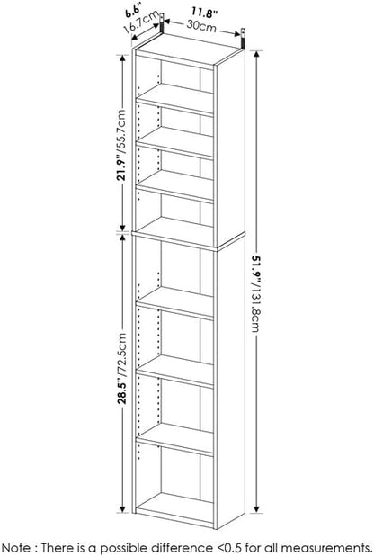 Adjustable Shelves Multimedia Storage Tower Rack - Image 3