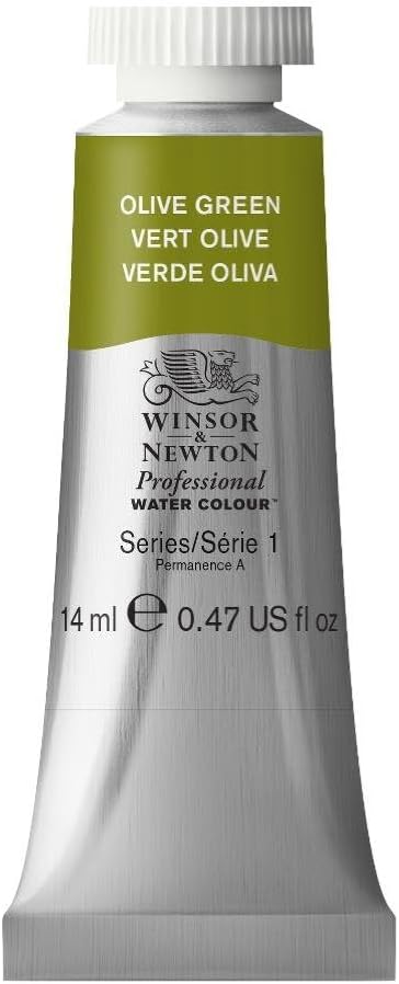 Winsor & Newton Professional Water Colour Paint, 0.47-oz Tube, Olive Green by WinsorNewton