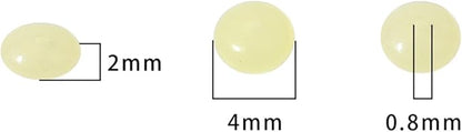 Natural Lemon Jade Disk Stone Beads 4x2mm 160pcs Rondelle Loose Semi Gemstone - Image 5
