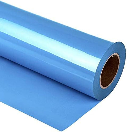 Guangyintong Heat Transfer Vinyl Matte Sky Blue HTV Rolls, Iron On by guangyintong