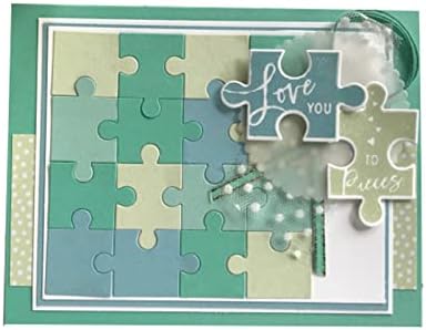 Square Jigsaw Puzzle Cutting Dies, Love Heart Jigsaw Puzzle Die Cuts Metal - Image 3