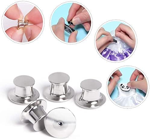 55 Pieces Metal Pin Backs Locking Pin Keepers Locking Clasp - Image 4