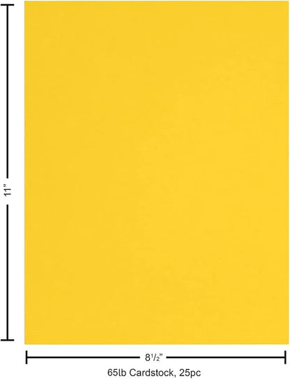 PA Paper Accents Stash Builder Cardstock 8.5" x 11" Raincoat Yellow, 65lb - Image 7