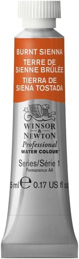 Winsor & Newton Professional Water Colour Paint, 0.17-oz Tube, Burnt Sienna by WinsorNewton