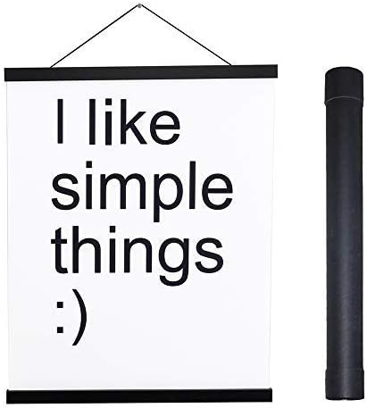Artmag Magnetic Poster Hanger Frame, 39x27 39x13 39x22 Light Wood Wooden Magnet by Artmag