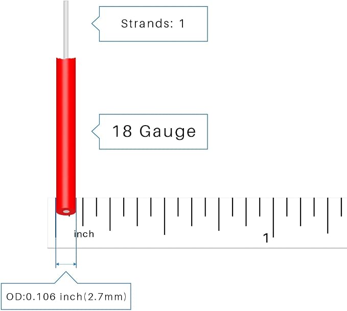BNTECHGO 18 Gauge PVC 1007 Solid Electric Wire Red and Black Each 100 ft 18 AWG - Image 2