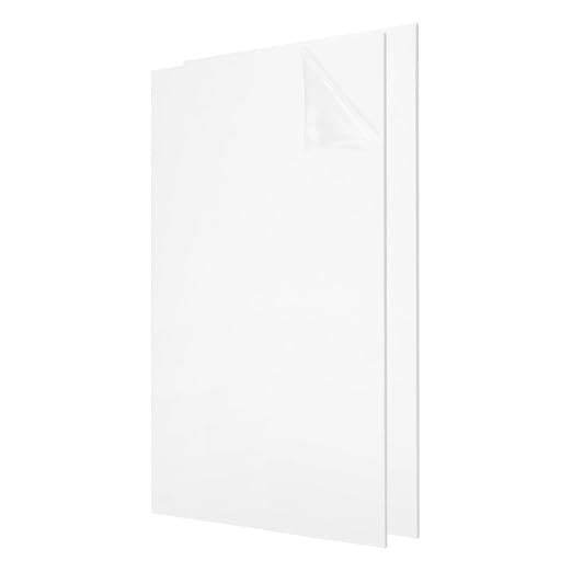 uxcell 2Pcs Acrylic Sheets 12x8 Inch Acrylic Panel 1/8 Inch-3mm Plastic Board by uxcell